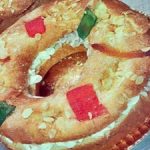 Rosca de Reyes rellena de queso crema